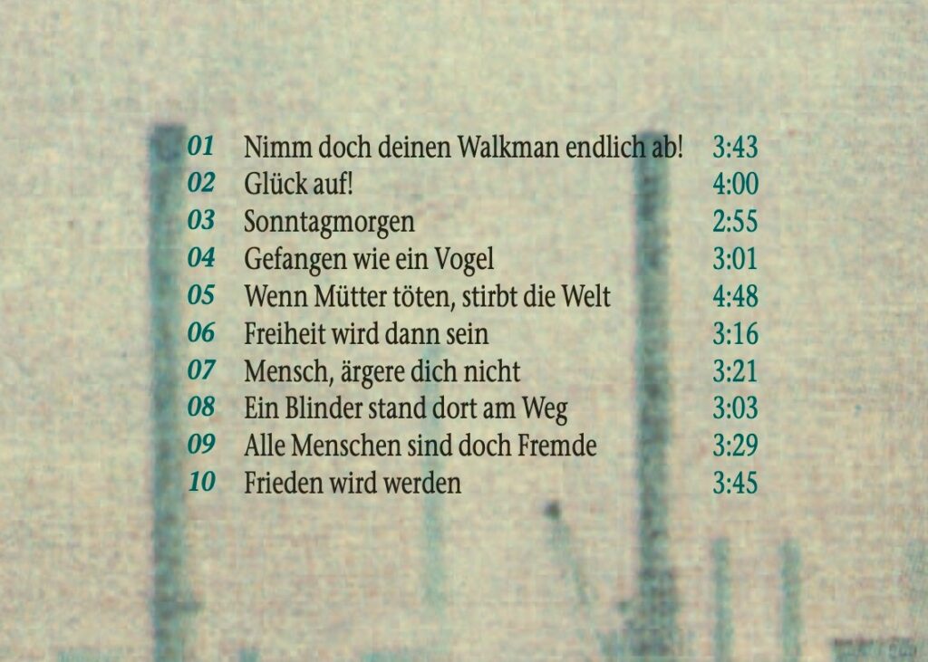 Innenseite Booklet CD "Ist doch alles gut – oder?"